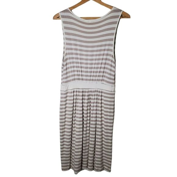 Anthropologie Perilla Striped Flower Detail Dress Size Medium - Picture 3 of 9
